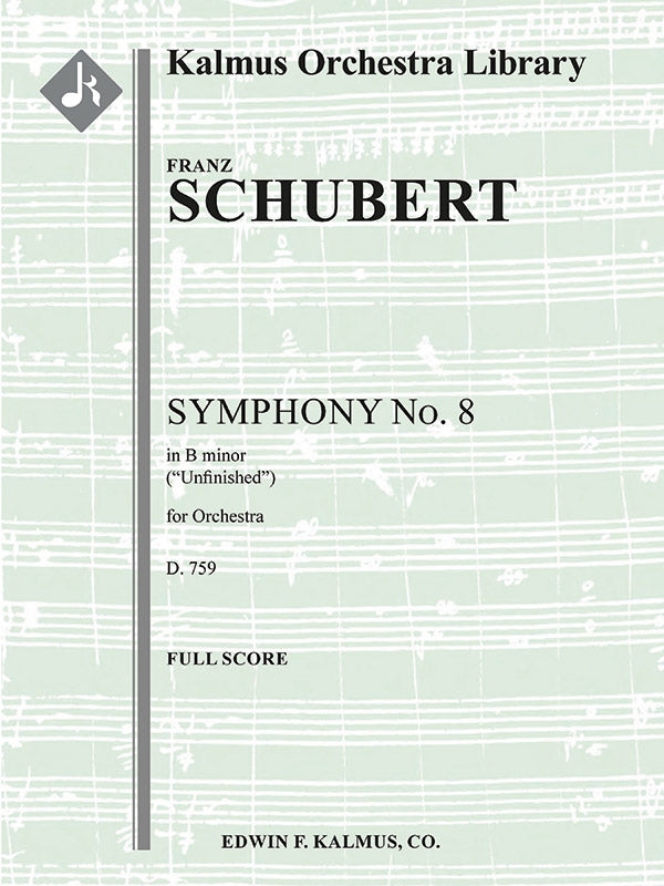 Symphony No. 8 in B Minor, D 759 Unfinished Cover Image
