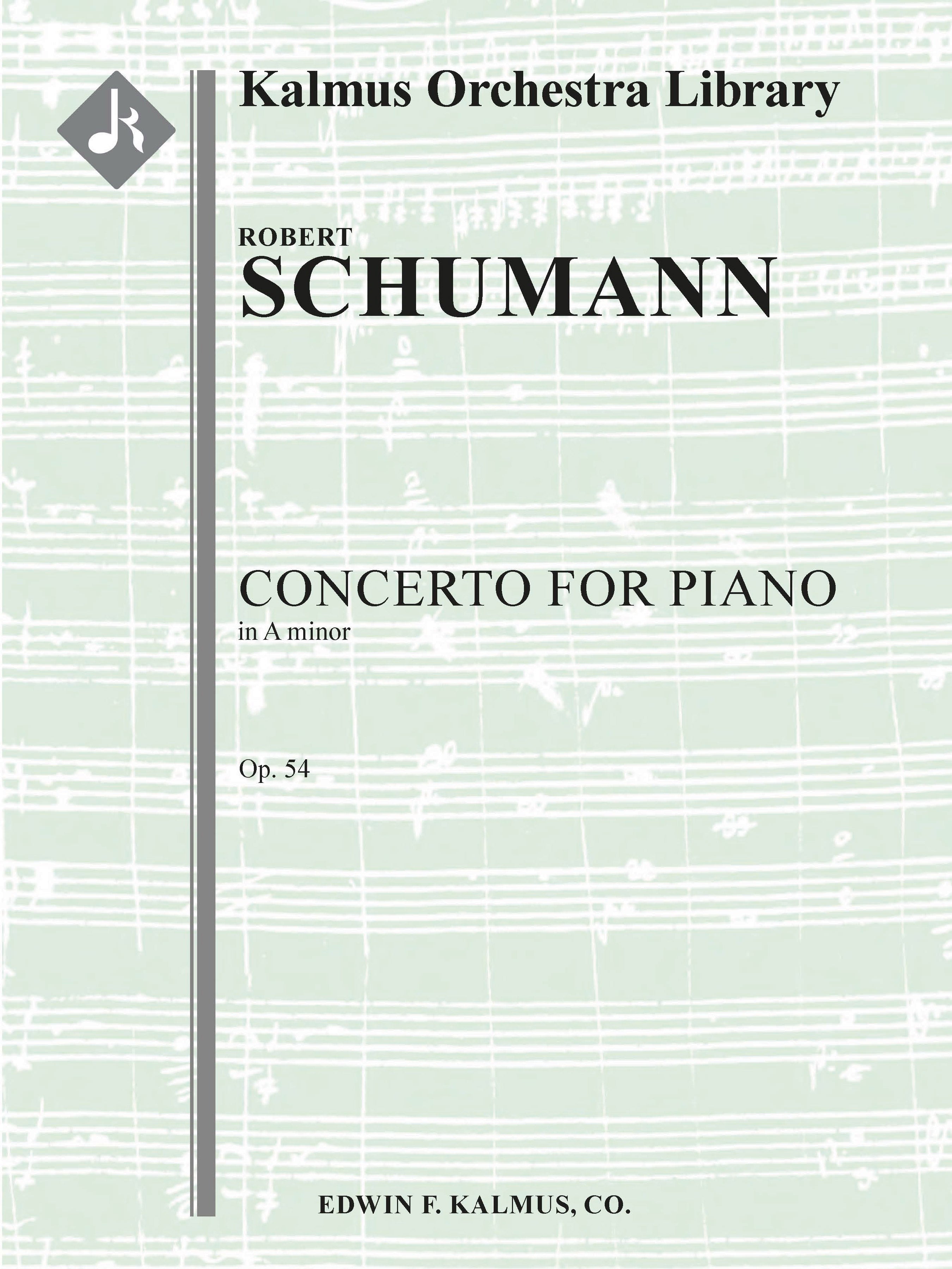Concerto for Piano in A minor, Op. 54 Cover Image