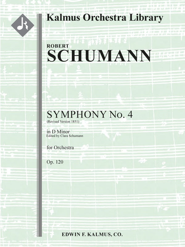 Symphony No. 4 in D minor, Op. 120 (revised version 1851) Cover Image
