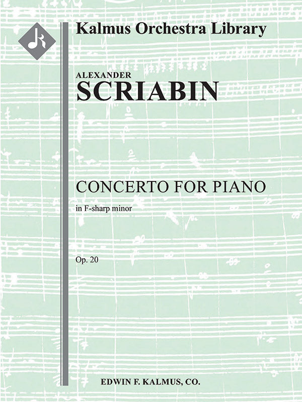 Concerto for Piano in F-sharp minor, Op. 20 Cover Image