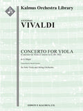 Concerto for Viola in G (Concerto for Viola d'Amore in D, RV 392) Cover Image