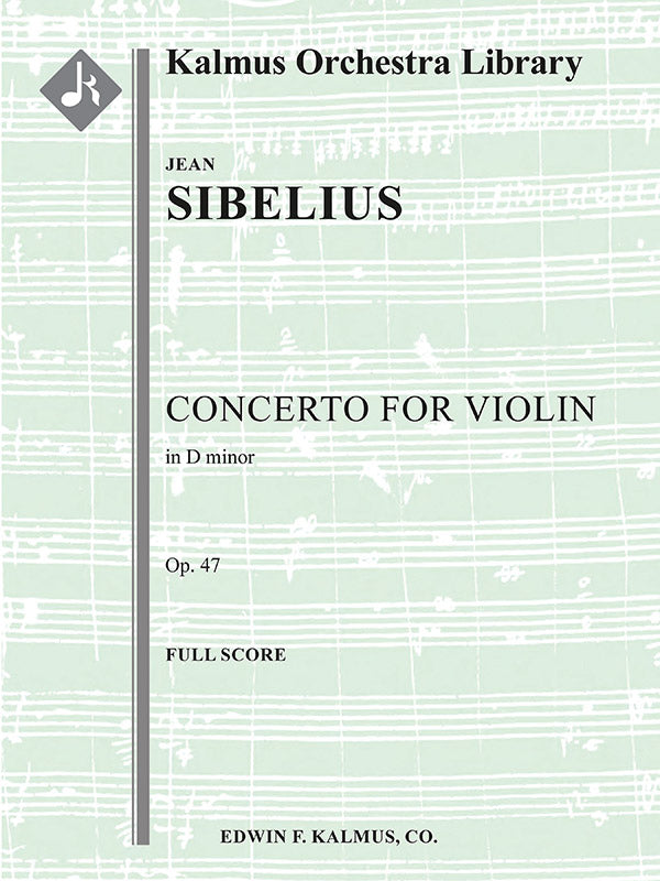 Concerto for Violin in D minor, Op. 47 Cover Image