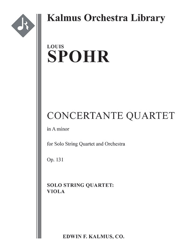 Concertante Quartet in A minor, Op. 131 Cover Image