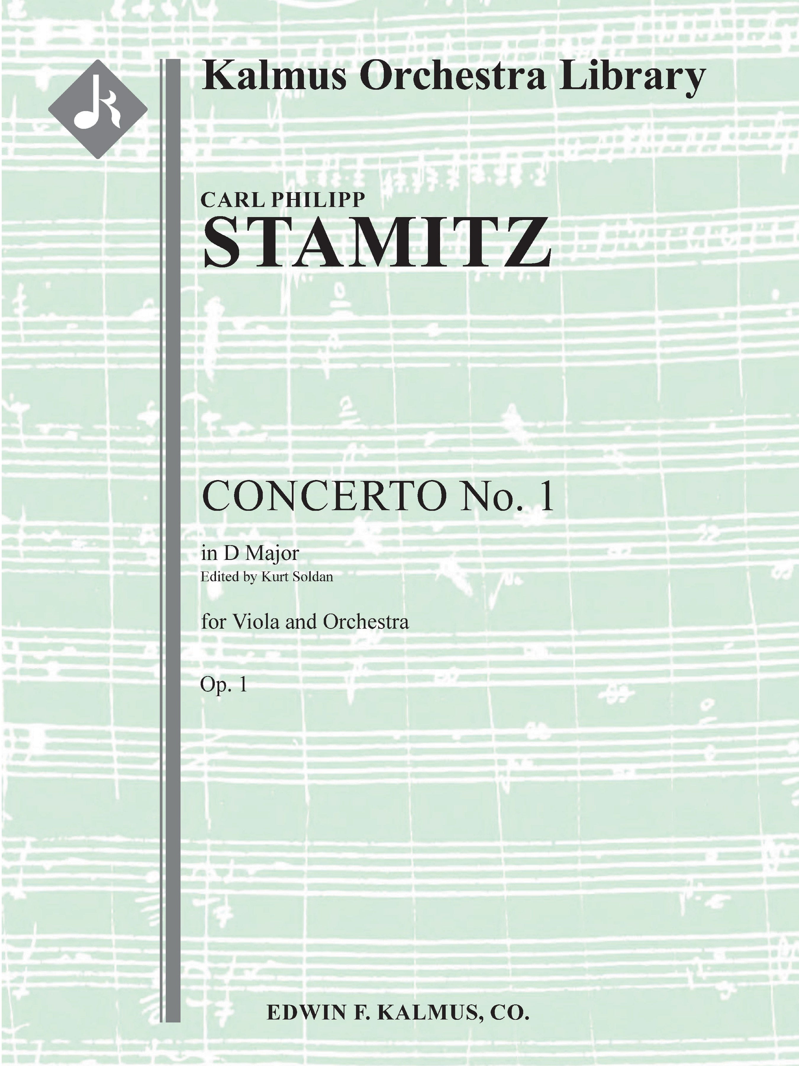 Concerto for Viola No. 1 in D, Op. 1 Cover Image