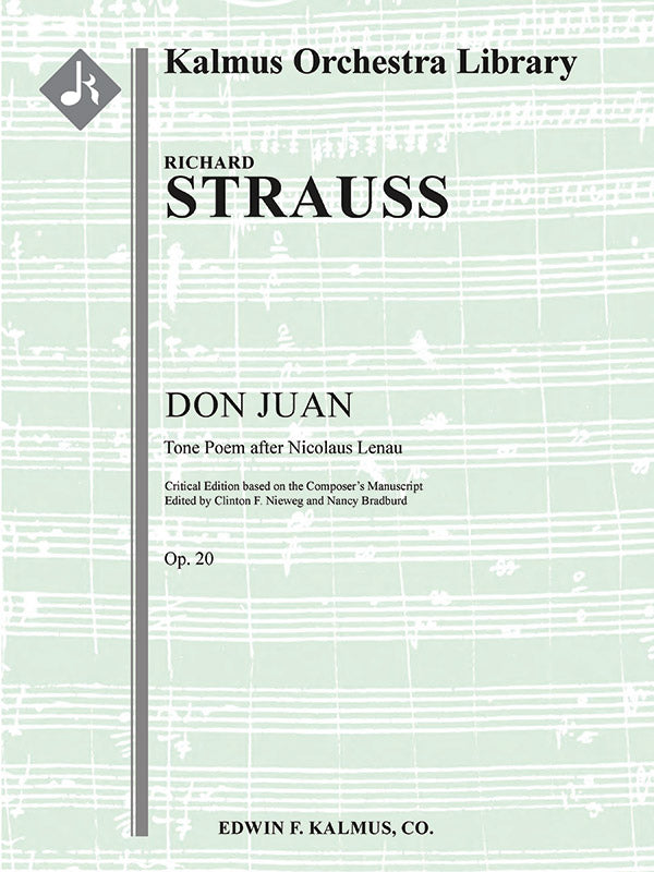 Don Juan, Op. 20 (critical edition) Cover Image