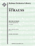 Burleske in D minor for Piano and Orchestra, IRS 11 (TrV 145; AV 85) Cover Image