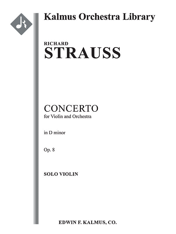 Concerto for Violin in D minor, Op. 8 Cover Image