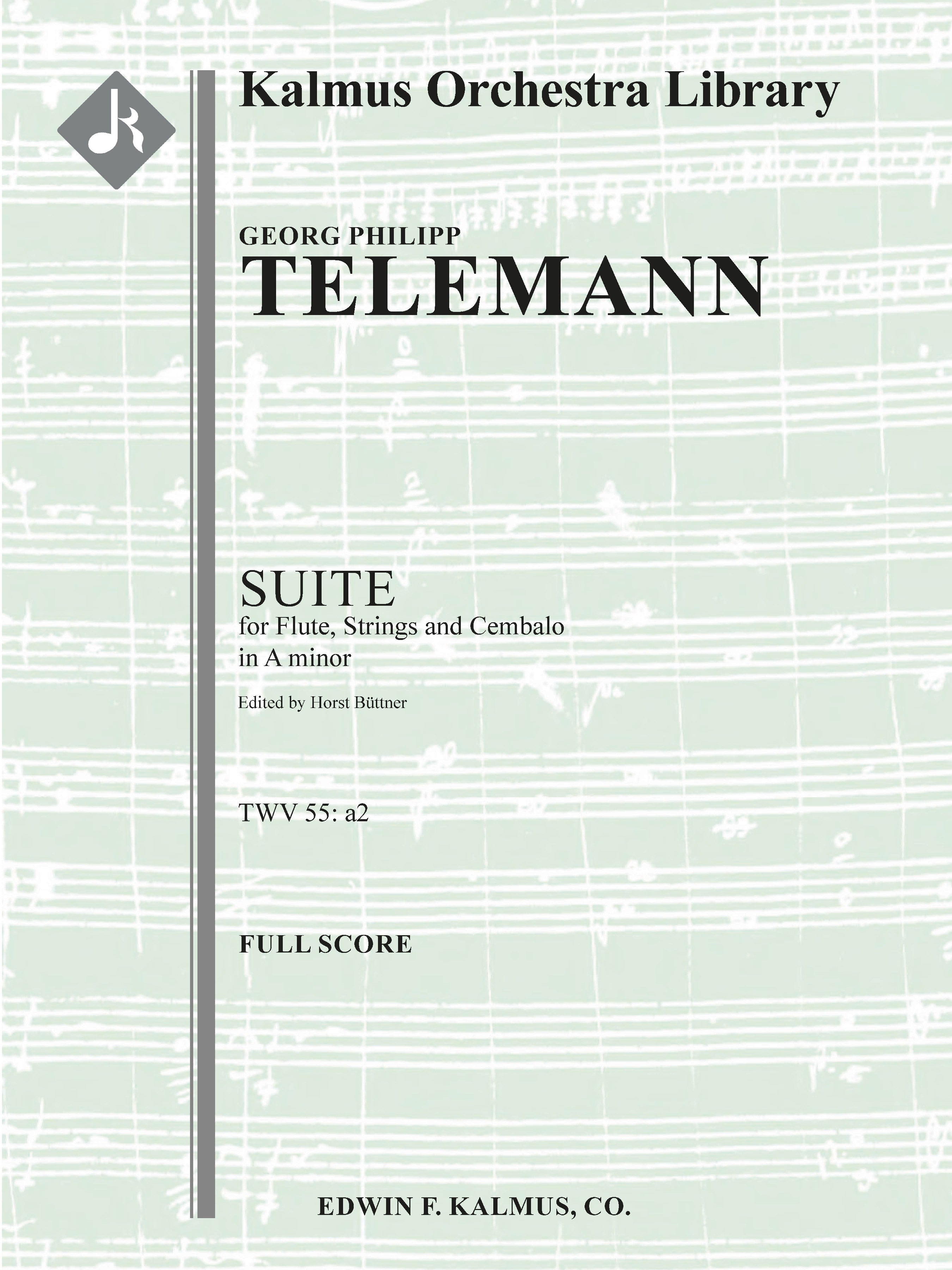 Suite for Flute, Strings and Continuo in A minor, No. 2, TWV 55: a2 Cover Image
