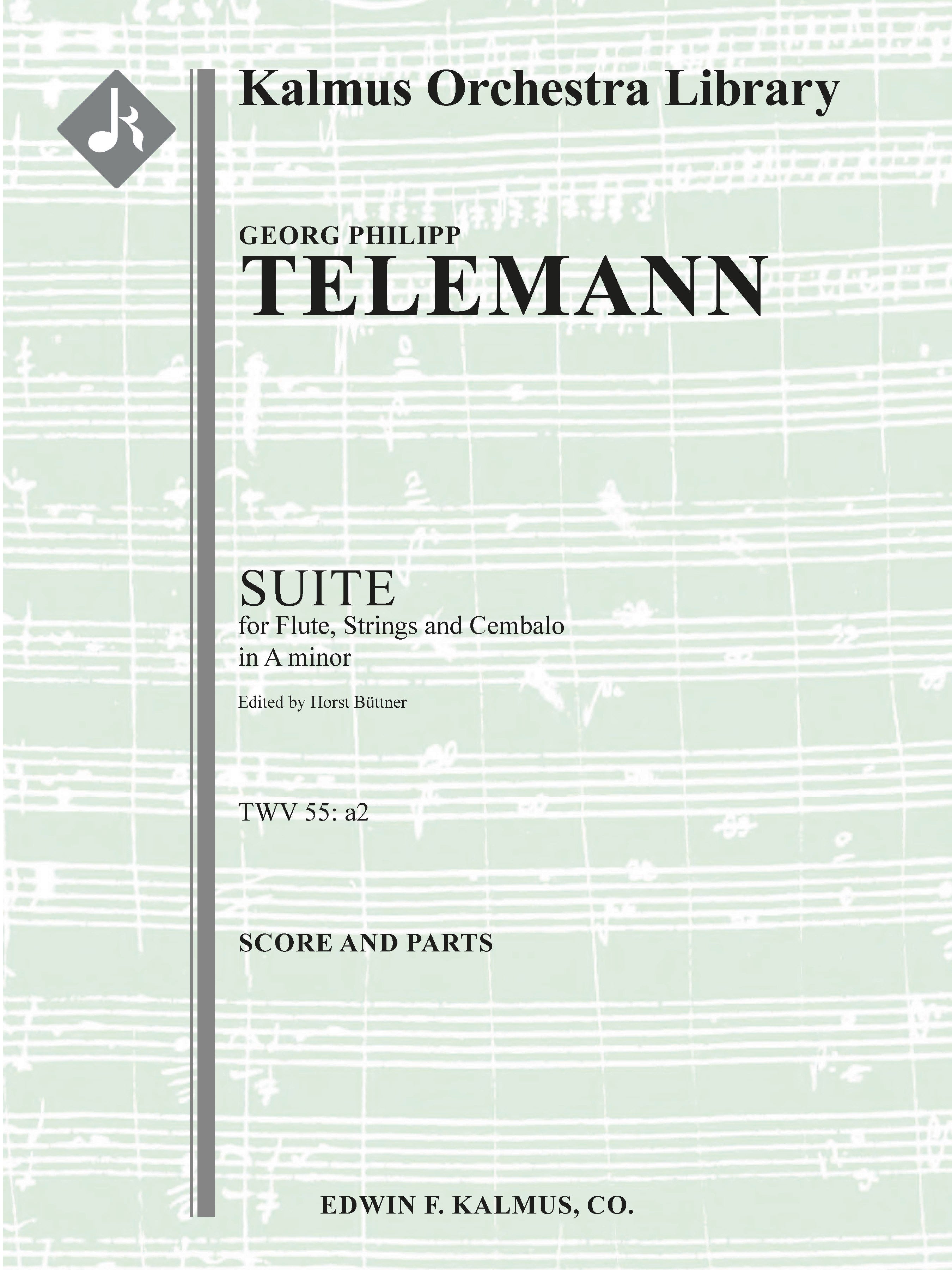 Suite for Flute, Strings and Continuo in A minor, No. 2, TWV 55: a2 Cover Image