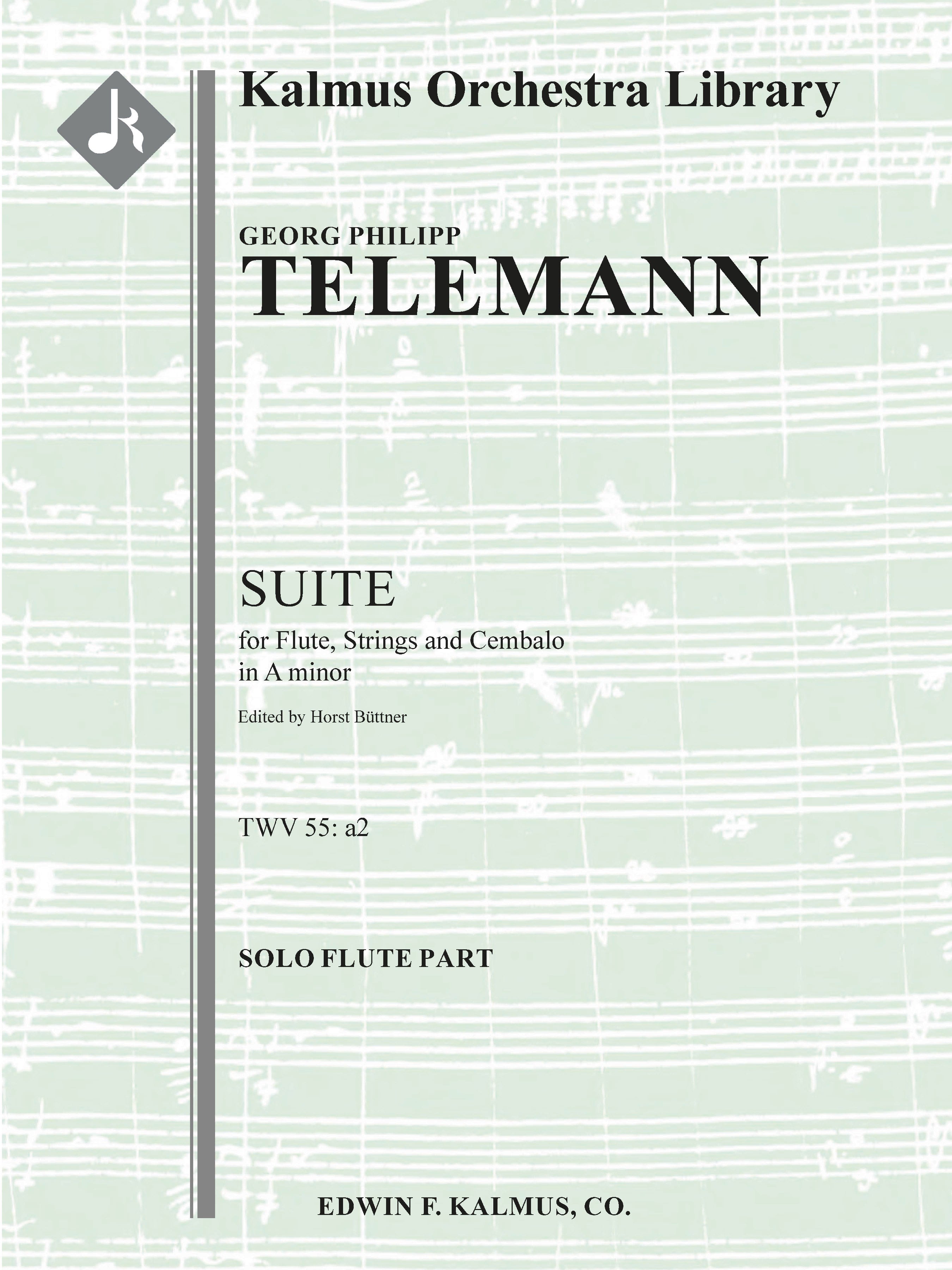 Suite for Flute, Strings and Continuo in A minor, No. 2, TWV 55: a2 Cover Image
