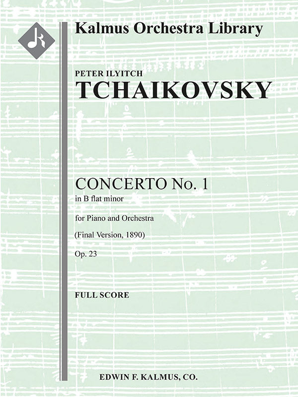 Concerto for Piano No. 1 in B-flat minor, Op. 23 (final version, 1890) Cover Image