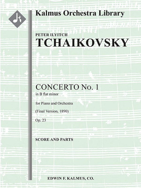 Concerto for Piano No. 1 in B-flat minor, Op. 23 (final version, 1890) Cover Image