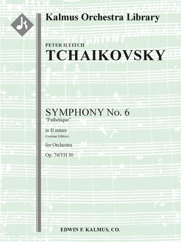 Symphony No. 6 in B minor, Op. 74 'Pathetique' (German Edition) Cover Image
