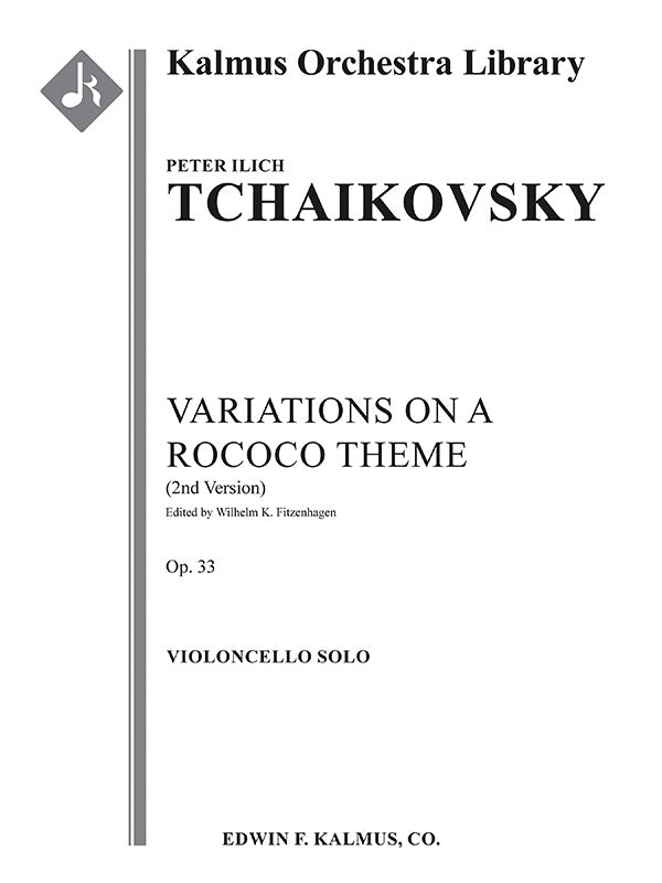 Variations on a Rococo Theme, Op. 33 (2nd version) Cover Image