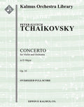 Concerto for Violin in D, Op. 35 Cover Image