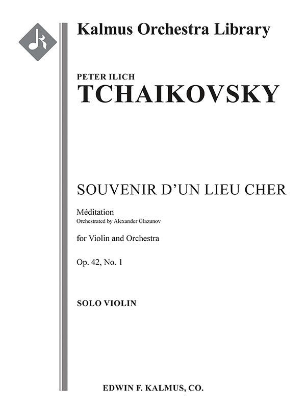 Souvenir d'un Lieu Cher, Op. 42, No. 1: Meditation Cover Image