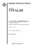 L'Estro Armonico, Op. 3, No. 8: Concerto for Two Violins in A minor, RV 522/ F.I:177 Cover Image