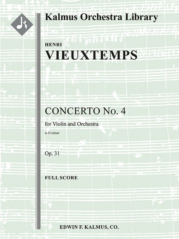 Concerto for Violin No. 4 in D minor, Op. 31 Cover Image