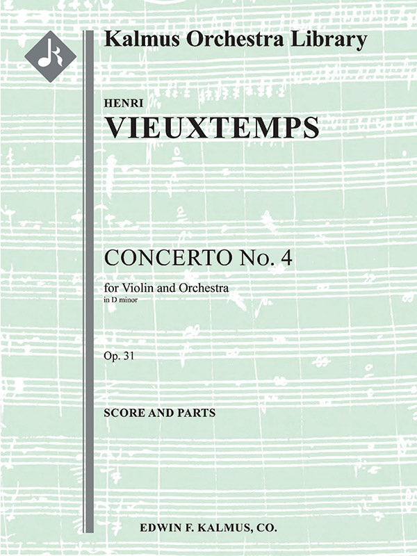 Concerto for Violin No. 4 in D minor, Op. 31 Cover Image