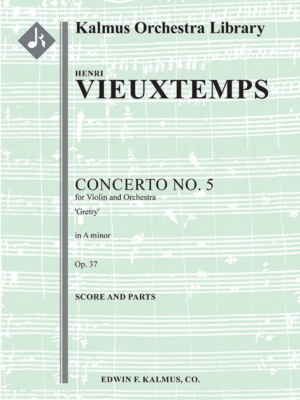 Concerto for Violin No. 5 in A minor, Op. 37 'Gretry' Cover Image