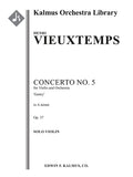 Concerto for Violin No. 5 in A minor, Op. 37 'Gretry' Cover Image