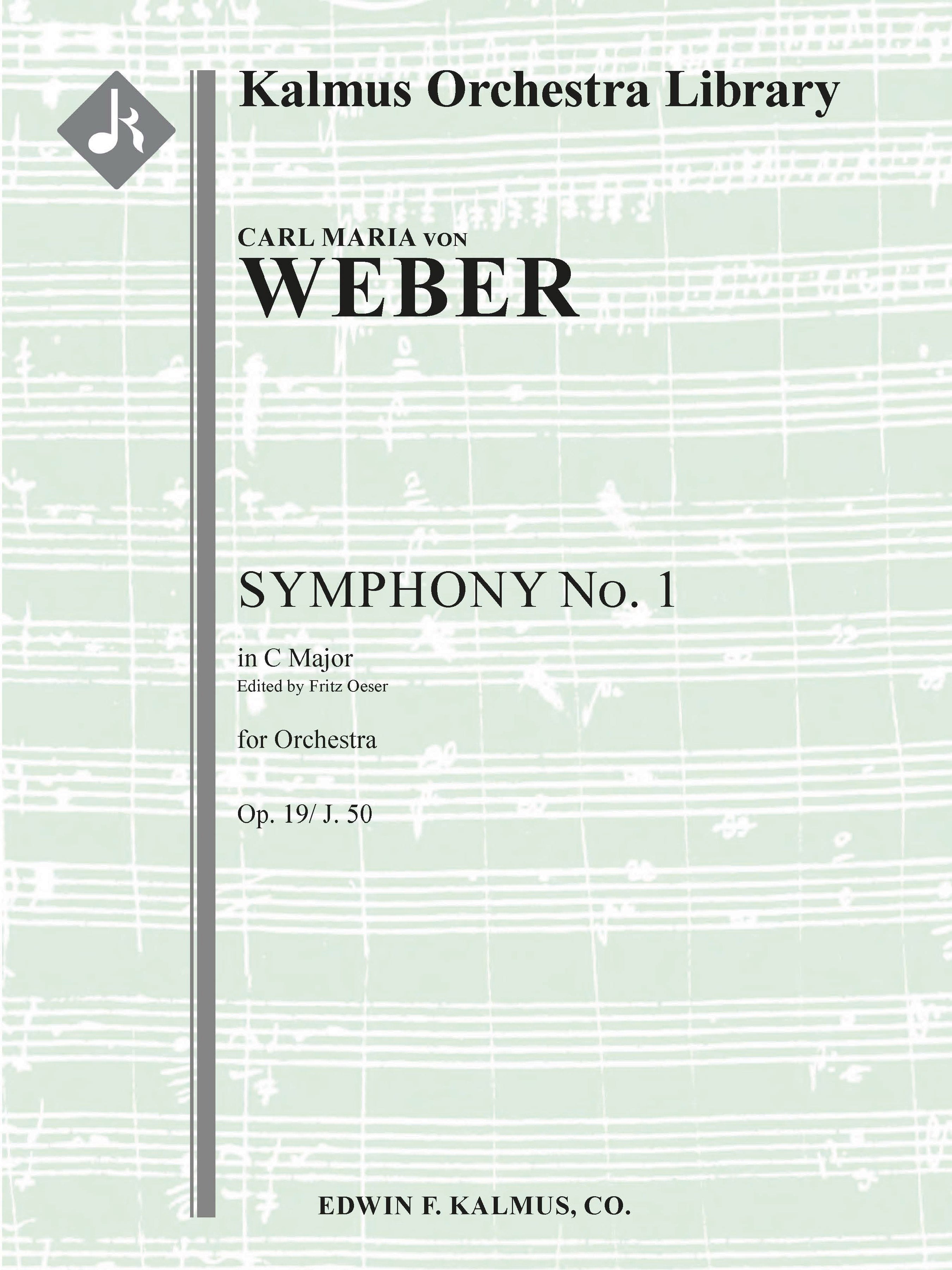 Symphony No. 1 in C, Op. 19/J. 50 Cover Image