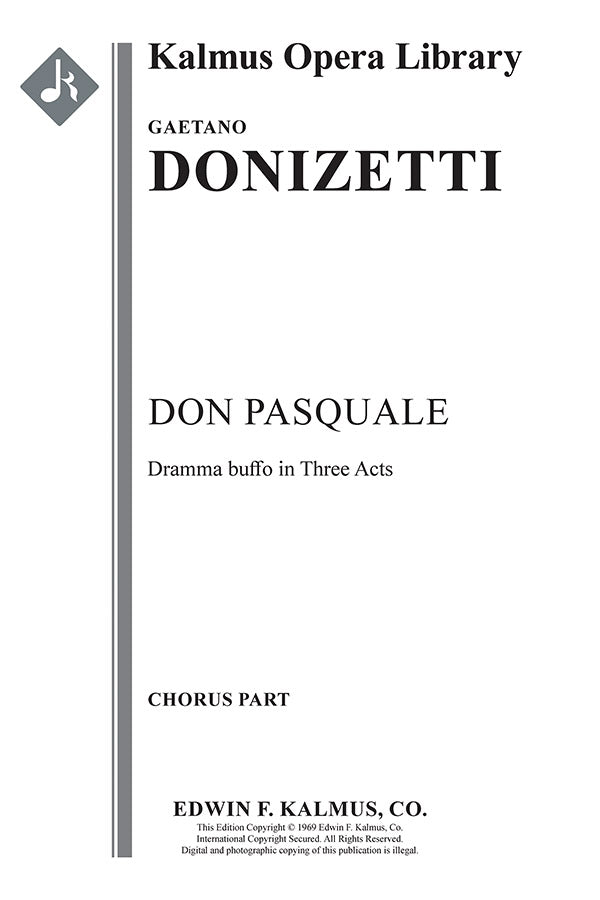 Don Pasquale (complete) Cover Image