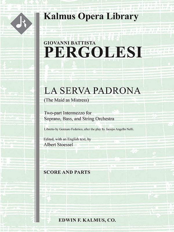 La Serva Padrona (The Maid as Mistress) [English text] Cover Image