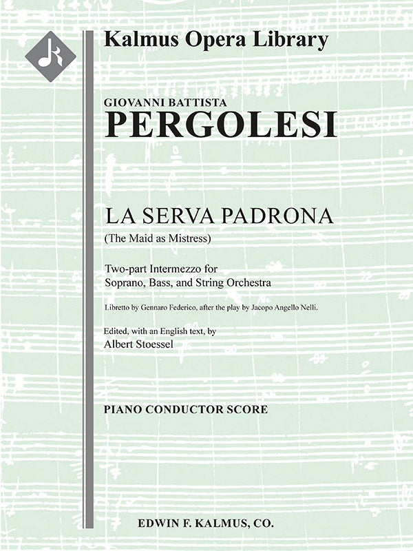 La Serva Padrona (The Maid as Mistress) [English text] Cover Image