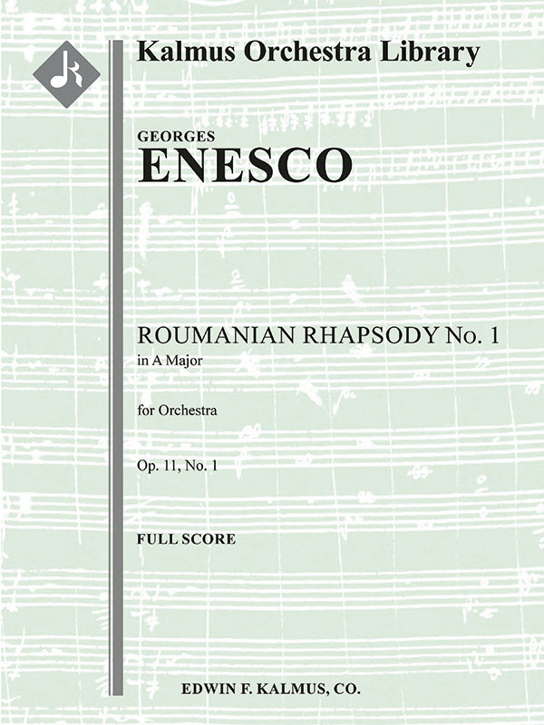 Roumanian Rhapsody Op. 11, No. 1 in A Major Cover Image