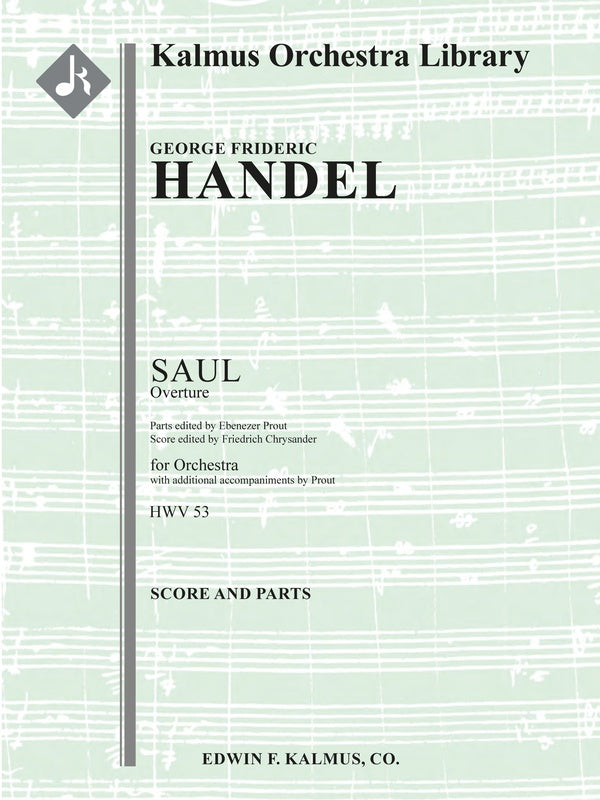 Saul, HWV 53: Overture Cover Image
