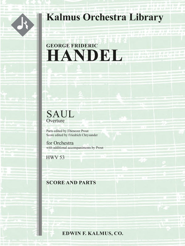 Saul, HWV 53: Overture Cover Image