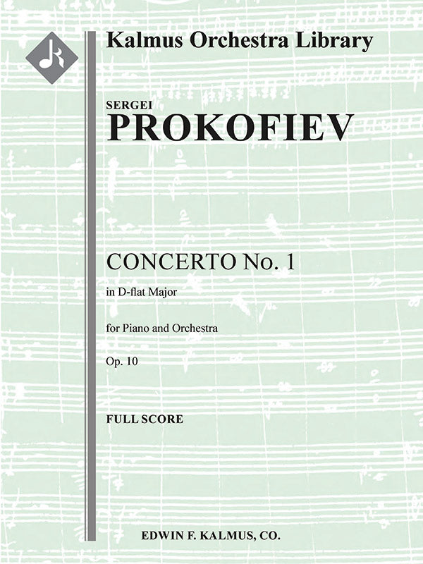 Concerto for Piano No. 1 in D-flat, Op. 10 Cover Image