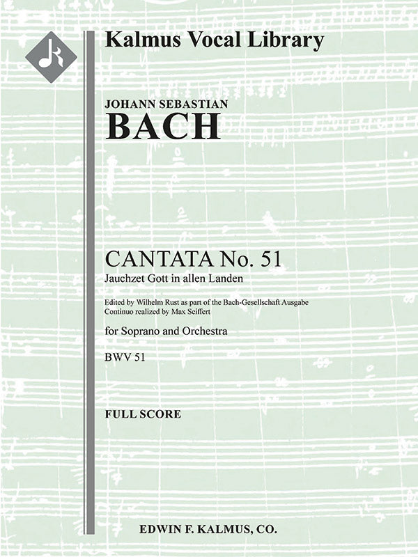 Cantata No. 51: Jauchzet Gott in allen Landen, BWV 51 Cover Image
