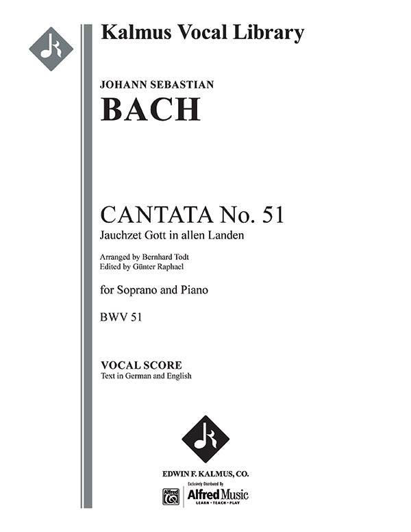 Cantata No. 51: Jauchzet Gott in allen Landen, BWV 51 Cover Image