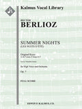 Summer Nights, Op. 7 (Les Nuits d'Ete), (Original keys: A, B, F minor, F-sharp, D, F) Cover Image