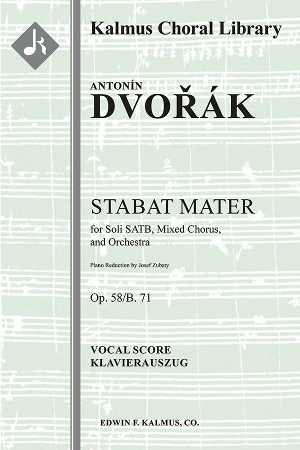 Stabat Mater, Op. 58/B. 71 Cover Image