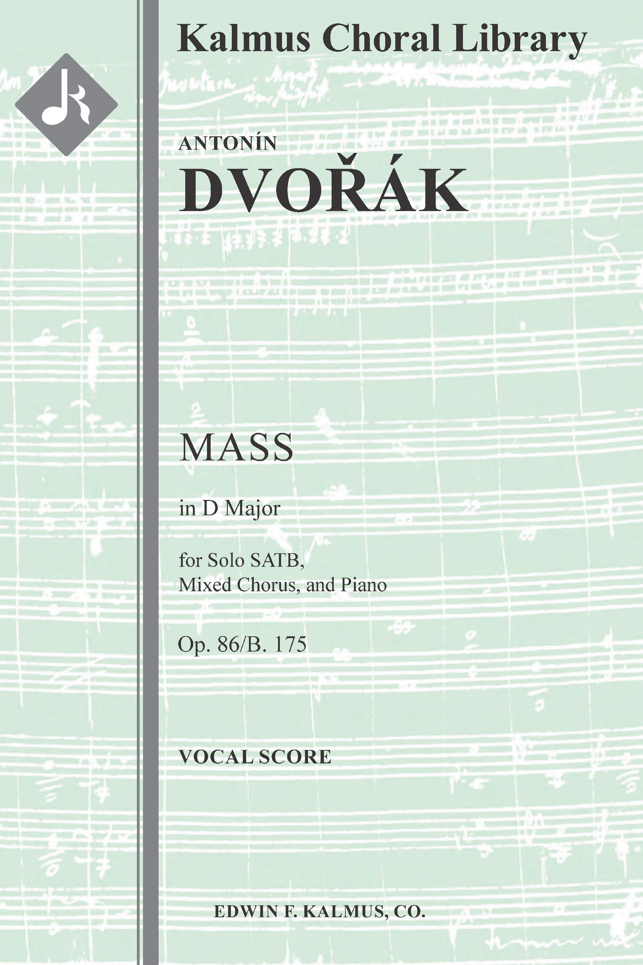Mass in D, Op. 86/B. 175 Cover Image