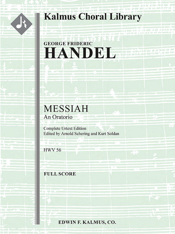 Messiah, HWV 56 (complete Urtext) Cover Image