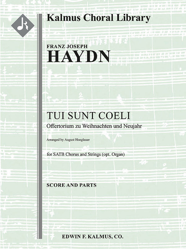 Tui Sunt Coeli [Aus dem Danklied zu Gott, Hob. XXVc: 8] Cover Image