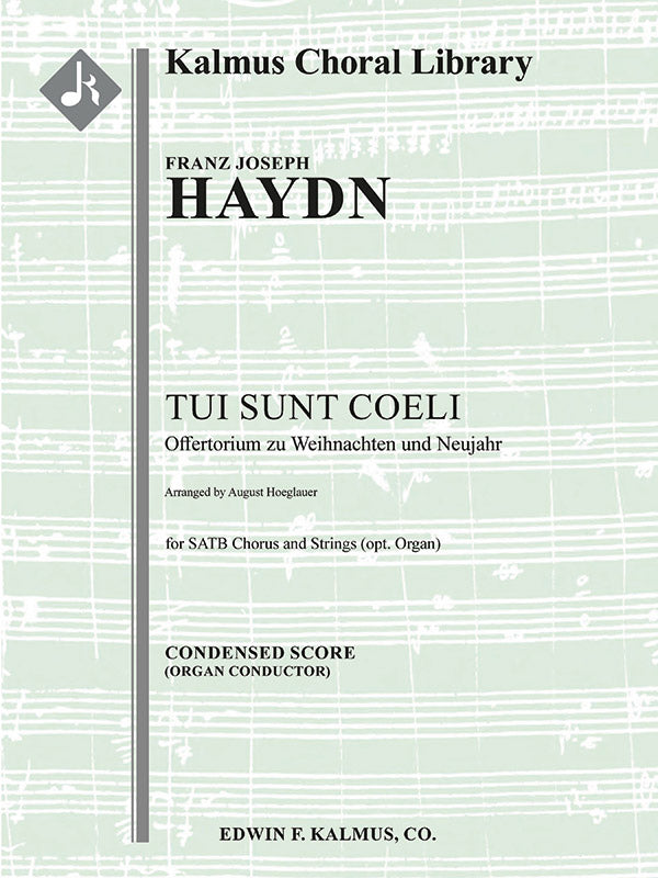 Tui Sunt Coeli [Aus dem Danklied zu Gott, Hob. XXVc: 8] Cover Image