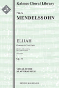 Elijah (Elias), Op. 70 Cover Image