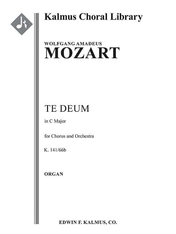Te Deum in C, K. 141/66b Cover Image