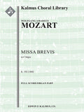 Missa Brevis in F, K. 192/186f Cover Image