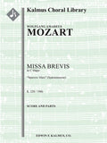 Missa Brevis in C, K. 220/196b "Sparrow Mass" (Spatzenmesse) Cover Image