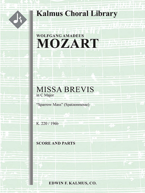 Missa Brevis in C, K. 220/196b "Sparrow Mass" (Spatzenmesse) Cover Image