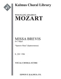 Missa Brevis in C, K. 220/196b "Sparrow Mass" (Spatzenmesse) Cover Image