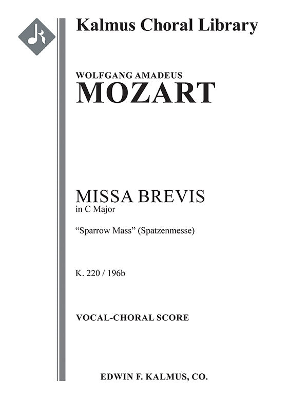Missa Brevis in C, K. 220/196b "Sparrow Mass" (Spatzenmesse) Cover Image