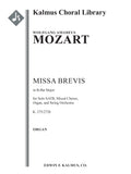 Missa Brevis in B-flat, K. 275/272b Cover Image