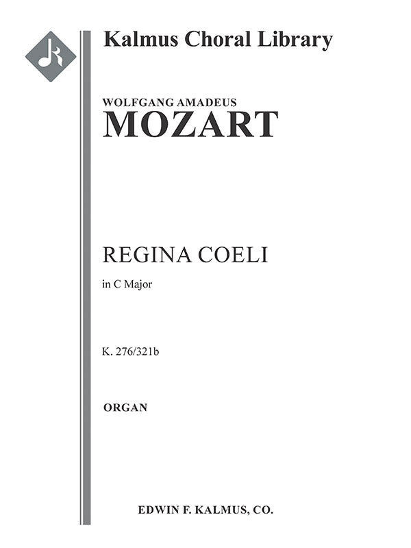 Regina Coeli in C, K. 276/321b Cover Image